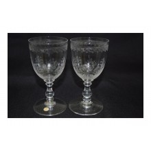 Par de taças vinho branco Baccarat