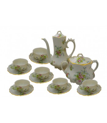 Conjunto de cha porcelana francesa Limoges Andrieux & Co