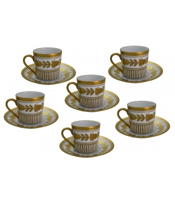 Conjunto de xícaras de café Jacques Dumont Limoges 